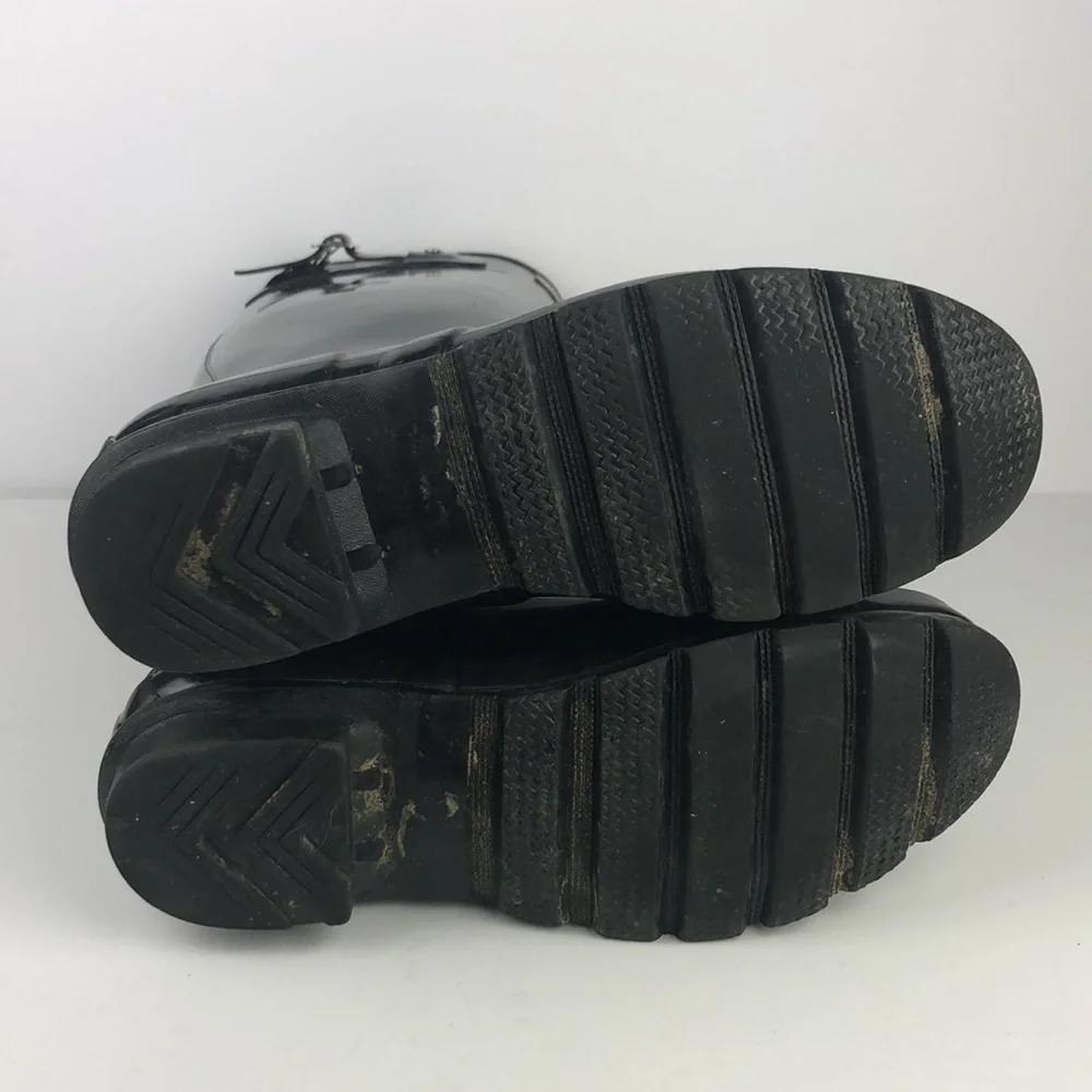 Hunter Original Tall Black Gloss Pull On Rain Boots